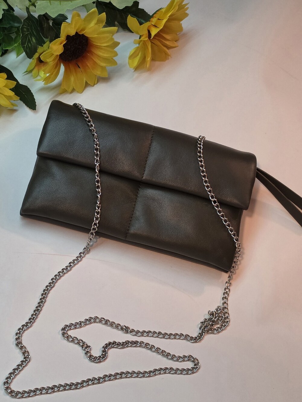 EUC AllSaints Ezra Quilted Leather Crossbody Bag